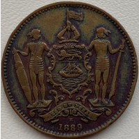 Северное Борнео 1 цент 1889 год В ОТЛИЧНОМ СОХРАНЕ