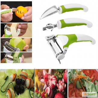 Ножи для нарезки овощей и фруктовTriple Slicer, Трипл Слайсер