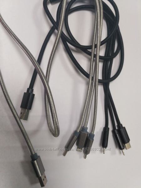 Фото 7. Комплект зарядка СЗУ USB + кабель Type-C 2A