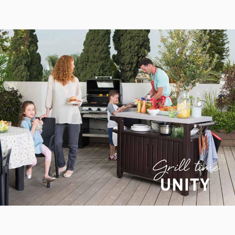 Фото 4. Садовой столик для гриля Keter Unity Plus для дома, кафе и заведений