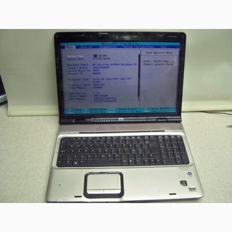 Фото 2. Продам ноутбук два ядра Hewlett-Packard HP Pavilion dv9000, 17 дюймов