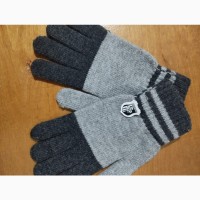 Перчатки для мальчиков детские распродажа, зима/осень черные, серые, синие, коричневые