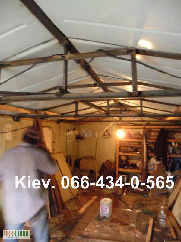 Фото 5. Поднять пол в гараже. Увеличение высоты фундамента металлического гаража. Киев