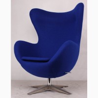 Кресла ЭГГ (EGG) шерсть, дизайнерское кресло Яйцо ткань для дома купить Украина
