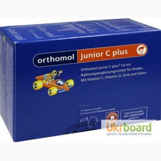 Orthomol junior C plus Витамины для укрепления и ммунитета детей от 4 лет. Ортомол Джуниор