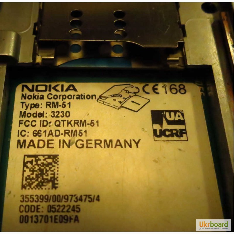 Фото 6. Продам: Nokia 3230 (UA UCRF, Made in Germany)