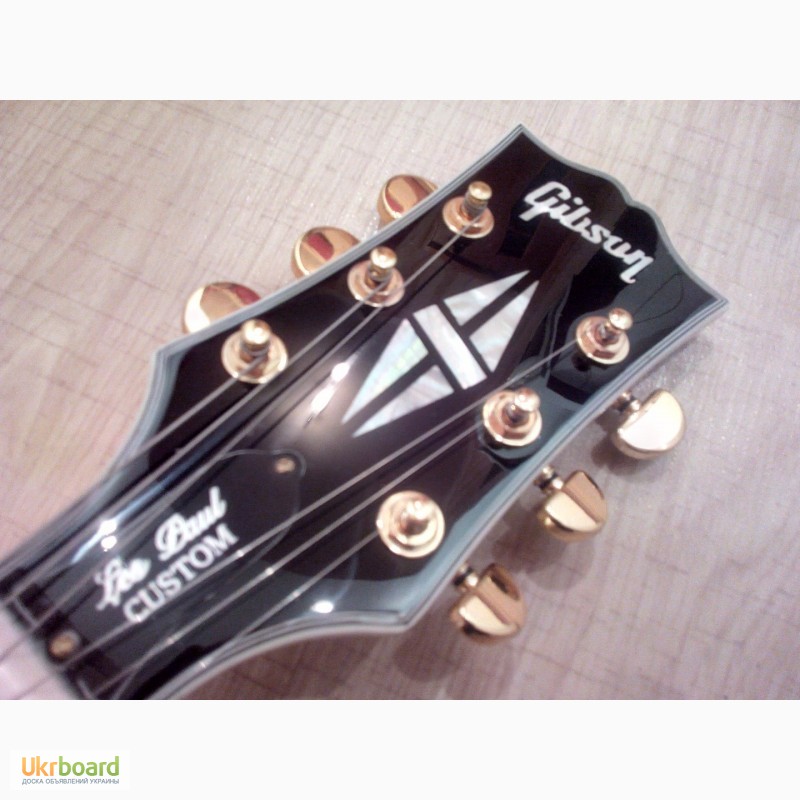 Фото 8. Электрогитара Электрогитара Gibson LP Custom White Alpine Ebony
