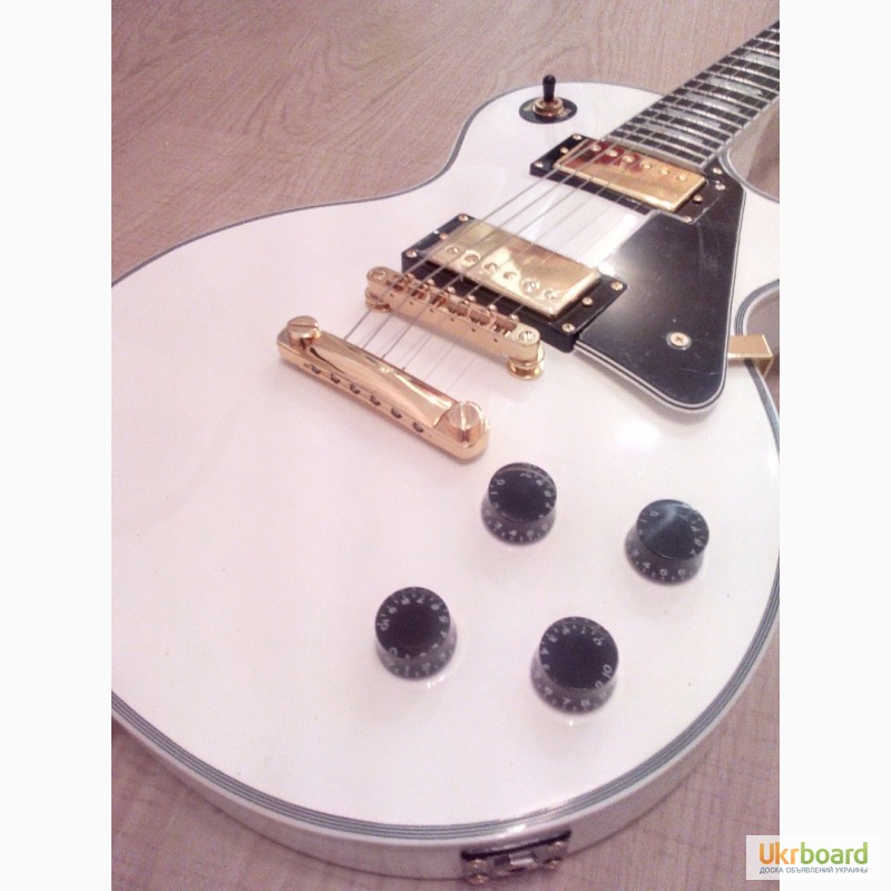 Фото 4. Электрогитара Электрогитара Gibson LP Custom White Alpine Ebony
