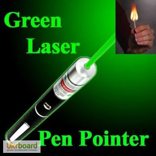 Цена.Green Laser Pointer зеленая лазерная указка Грин Лазер Пойнтер + 5 насадок