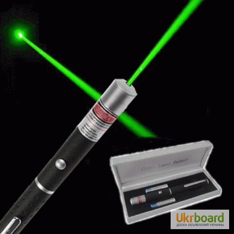 Фото 2. Цена.Green Laser Pointer зеленая лазерная указка Грин Лазер Пойнтер + 5 насадок