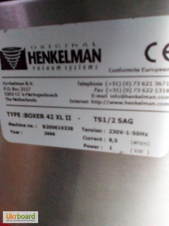 Фото 3. Продам вакуумную упаковочную машину Henkelman (Голландия), Boxer 42 XL, б. у., 2006 г