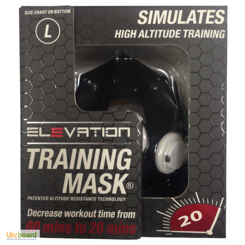 Фото 4. Тренировочная маска elevation training mask 2.0 (черная)