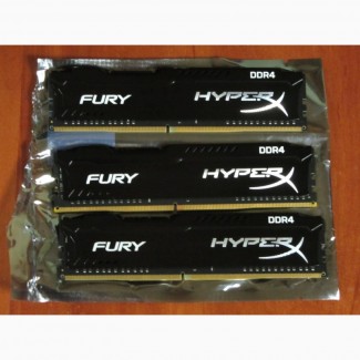 DDR4-2400 Kingston HyperX FURY 8Gb 16Gb 24Gb 32Gb память - НЕДОРОГО