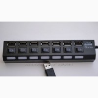 USB HUB с доп питанием 7 портов + отключение каждого порта