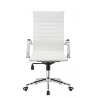 Кресло офисное Алабама НNEW, высокая спинка, цвет белый