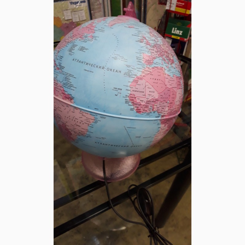 Фото 4. Глобус с подсветкой Pink 25см Tecnodidattica