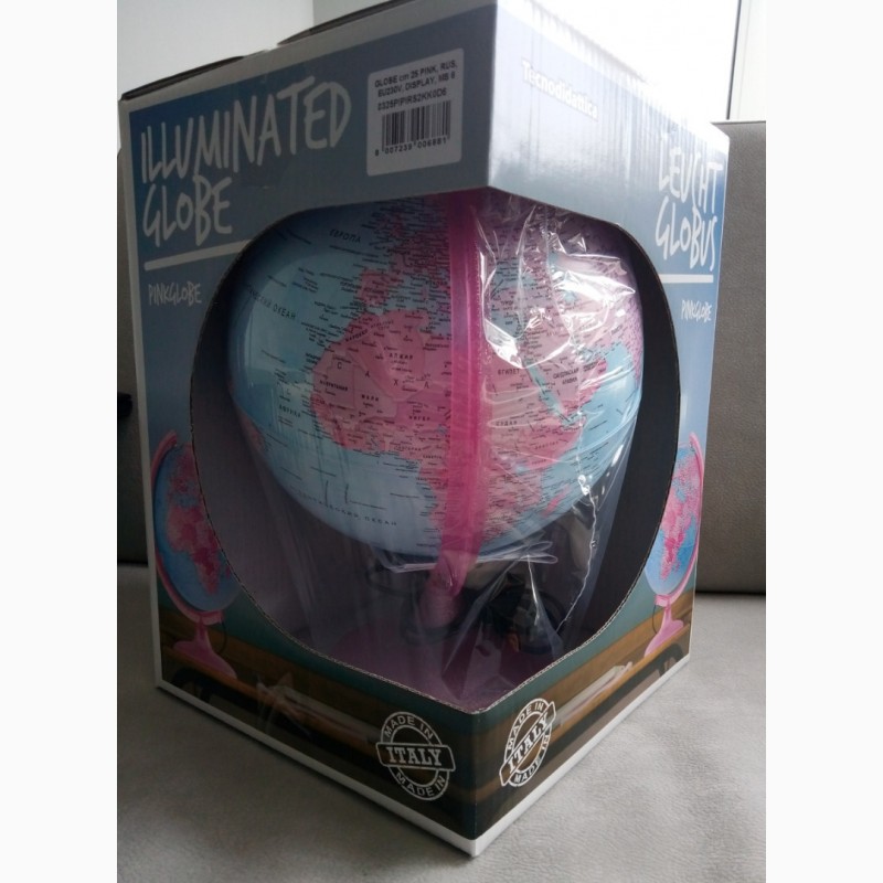 Фото 6. Глобус с подсветкой Pink 25см Tecnodidattica