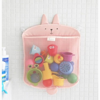 Дитяча сітка органайзер в ванну для зберігання іграшок на присосках