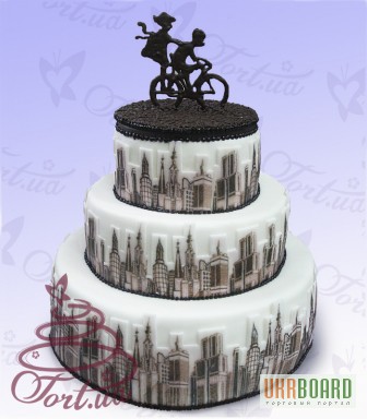 Фото 2. Весільний торт на замовлення Київ