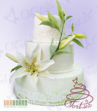 Фото 3. Весільний торт на замовлення Київ