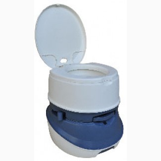 Біотуалет портативний DeLux, туалет білий для кемпінгу чи на дачу