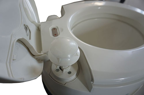 Фото 5. Біотуалет портативний DeLux, туалет білий для кемпінгу чи на дачу