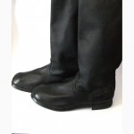 Сапоги кожаные / кирзовые черные ( БО 024у) 49 размер