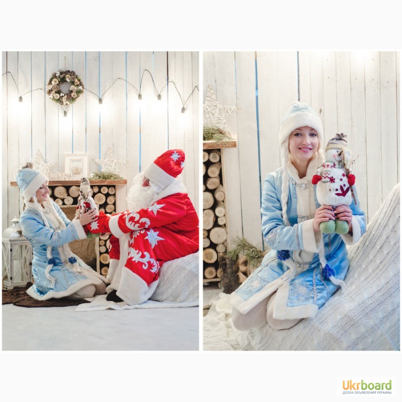 Фото 2. Дед Мороз и Снегурочка в детский сад и школу