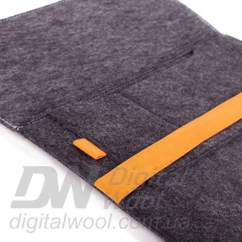 Фото 2. Чехол для ноутбука Digital Wool Case 13 с оранжевой резинкой