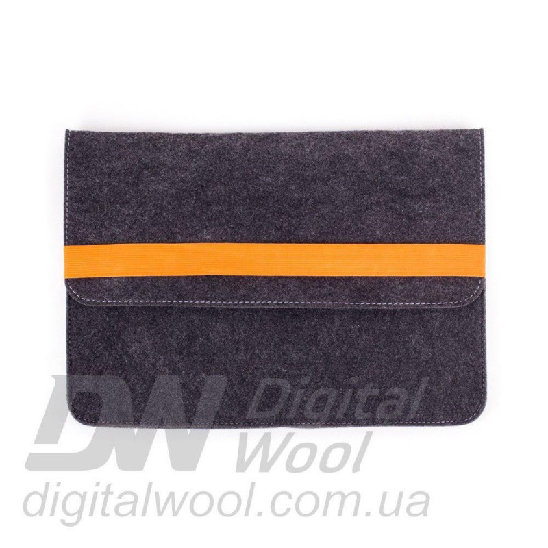 Фото 3. Чехол для ноутбука Digital Wool Case 13 с оранжевой резинкой