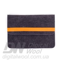 Чехол для ноутбука Digital Wool Case 13 с оранжевой резинкой