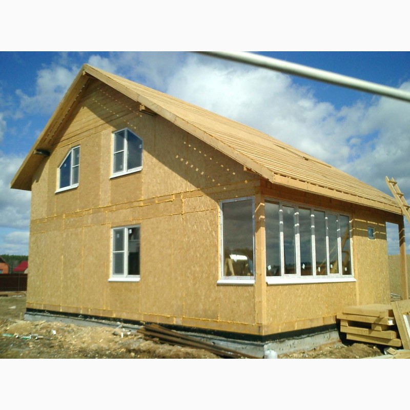 Фото 3. Строительство дома из SIP панелей
