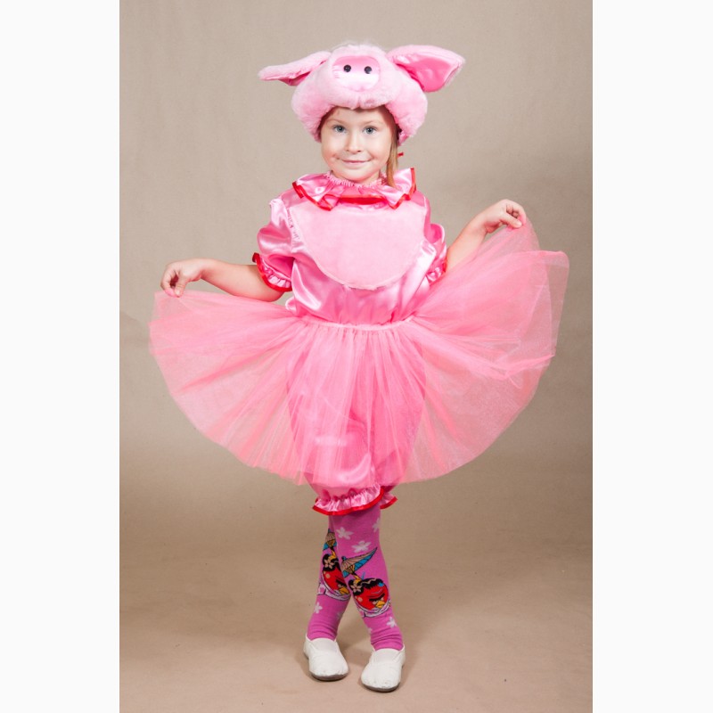 Карнавальный костюм Хрюши для девочек возрастом 5-7 лет-S923