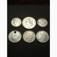 Підбірка Монет 1942-49р. Франції. 6 шт