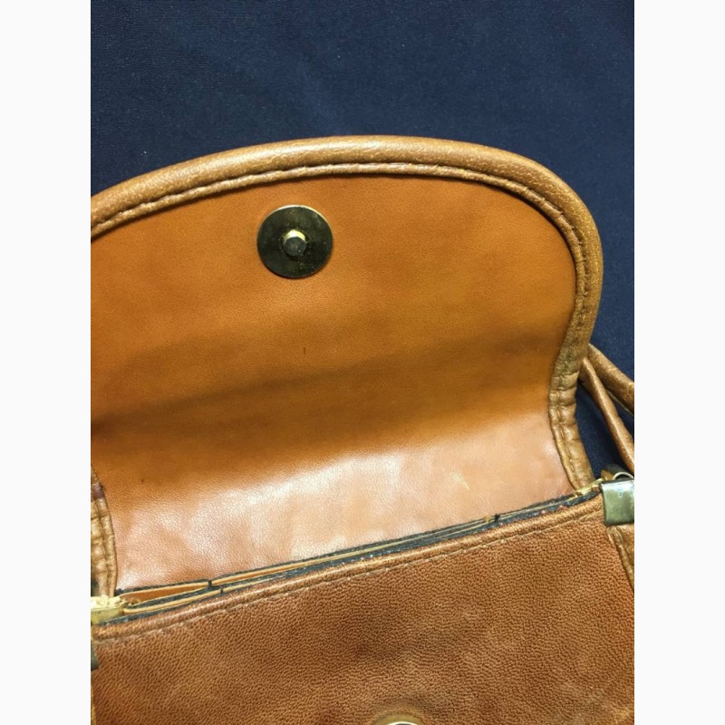 Фото 5. Маленька сумочка рыжая helene Женская сумка хелене кожа Магнитная застежка н1197