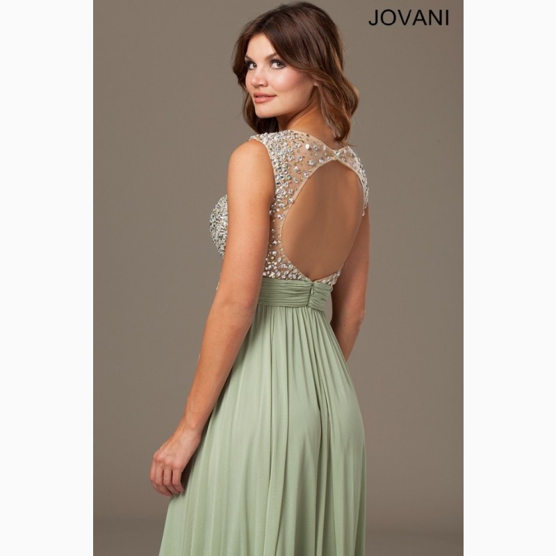 Фото 3. Вечірня сукня Jovani, оливковий колір