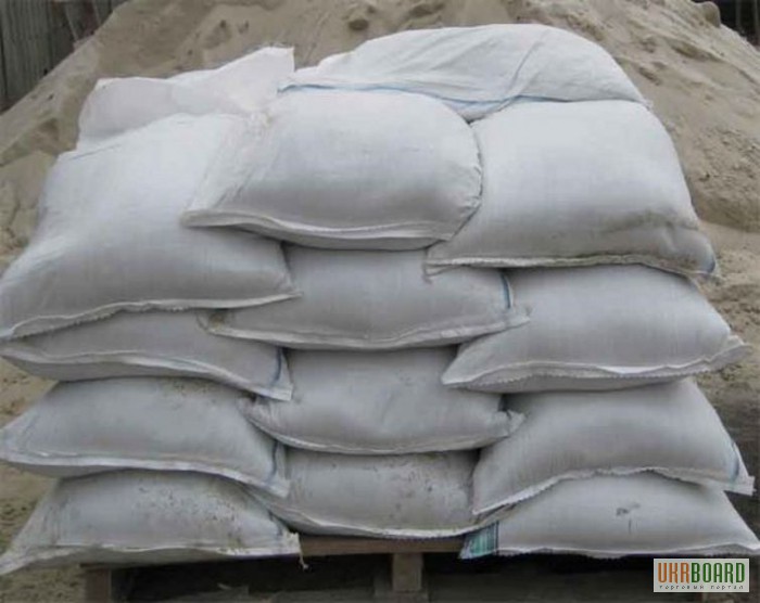 Песок в мешках Киев цена, купить песок речной в мешках с доставкой, песок оптом