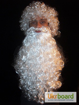 Фото 2. Парики и бороды для Деда Мороза