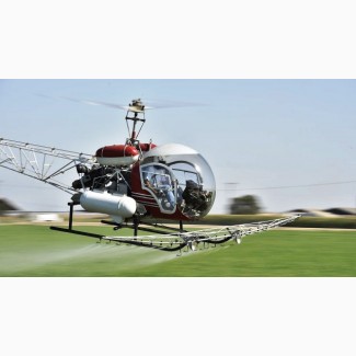 Внесение гербицидов вертолетами и самолетами малой авиации