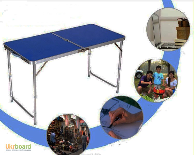 Походный стол складной для пикника 120х60 см, туристический столик