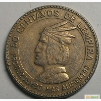 Гондурас 50 сентаво 1973 год СОСТОЯНИЕ