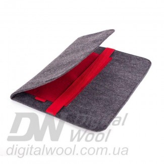 Чехол для ноутбука Digital Wool Case 13 с красной резинкой