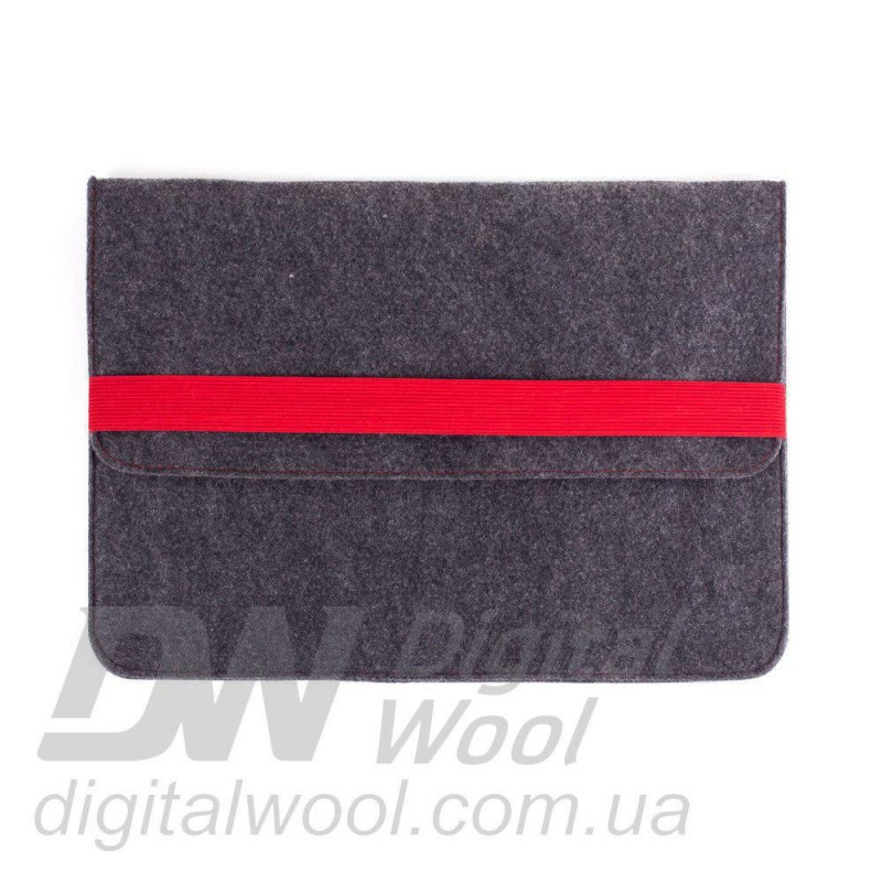 Фото 2. Чехол для ноутбука Digital Wool Case 13 с красной резинкой