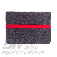 Чехол для ноутбука Digital Wool Case 13 с красной резинкой
