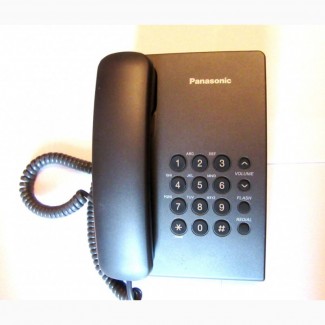 Стационарный телефон Panasonic KX-TS2350UA черный, новый