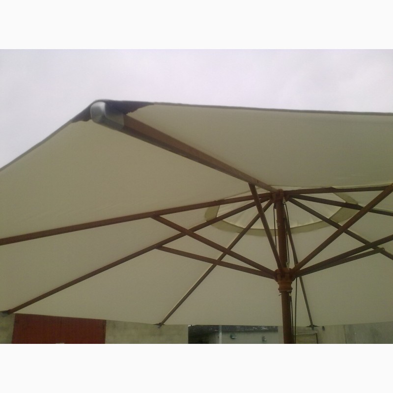 Фото 5. Зонт деревянный СОЛО ø-4м, для дома, кафе и ресторана