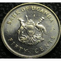 Уганда, 50 центов 1976 год ОТЛИЧНАЯ