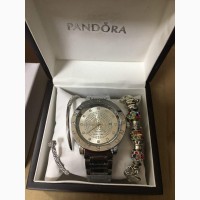 СКИДКА 20%Стильные Женские Часы+браслет Pandora
