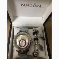 СКИДКА 20%Стильные Женские Часы+браслет Pandora