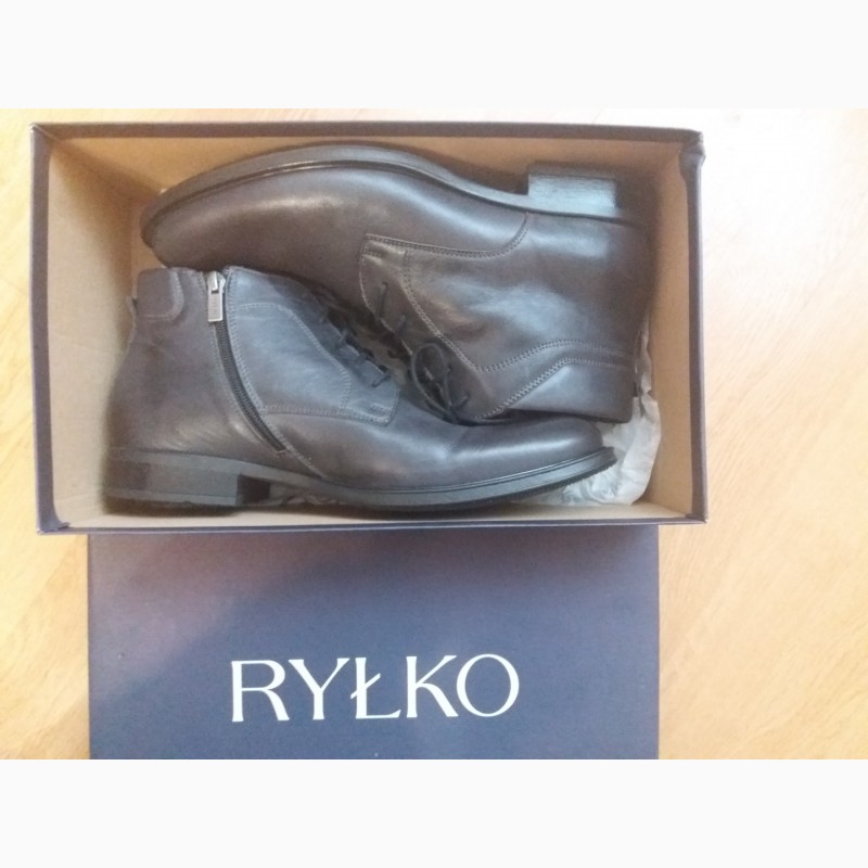 Фото 12. Мужские ботинки туфли Rylko 42р кожаные состояние новых, осень зима весна